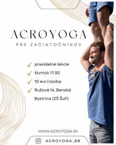 AcroYoga pre začiatočníkov v Banskej Bystrici